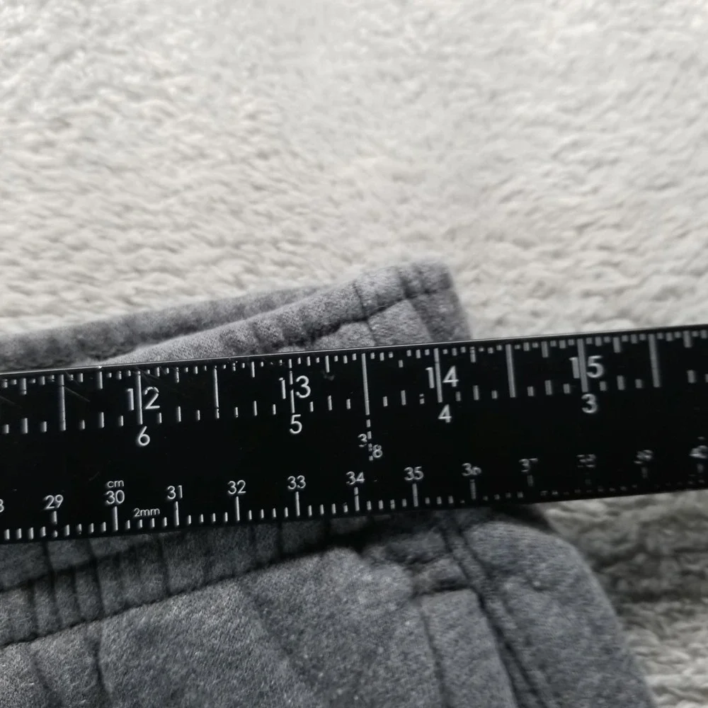Nike Sweatpants Mens M Gray Fleece Tapered Elastic Waist Pockets Gym Workout‎
